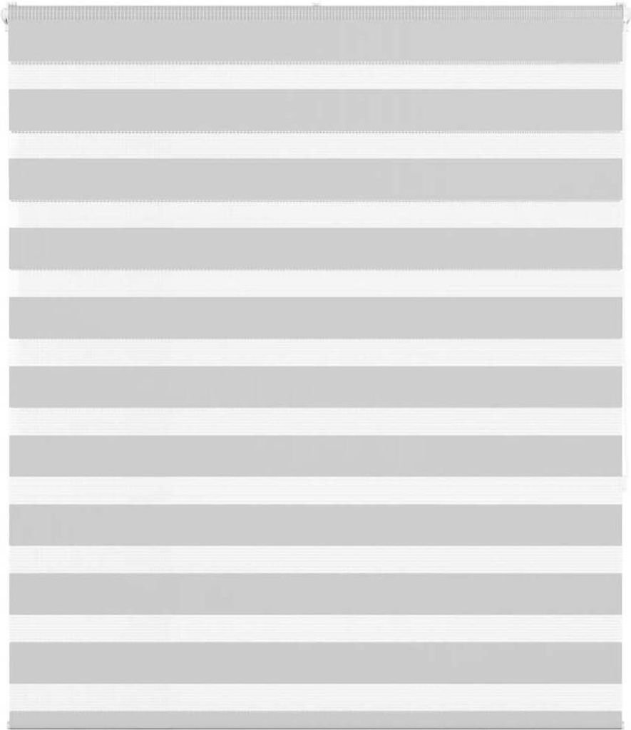 Doppelrollo Hellgrau 120x150 cm Stoffbreite 115,9 cm Polyester