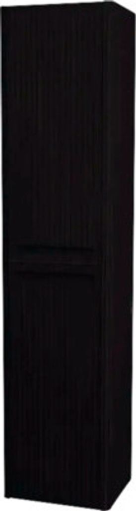 Hängehochschrank mit 2 Türen Devo Gloria 2.0 links BxHxT 40x172x33 cm perfect touch black geriffelt