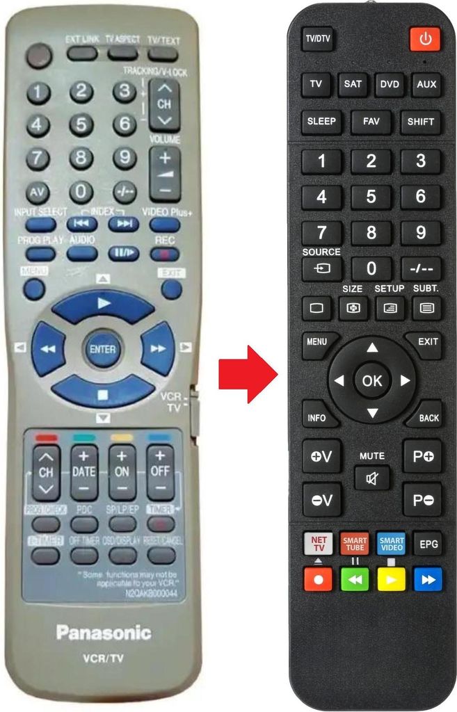 Fernbedienung passend für PANASONIC N2QAKB000044