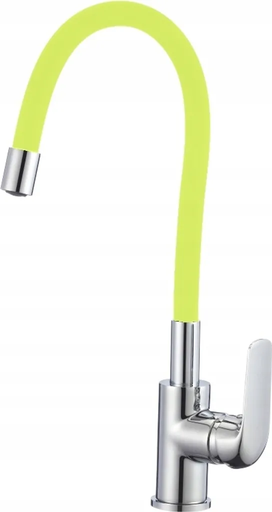 Robinet flexible Emma Flex jaune avec bec orientable design citronné DIY