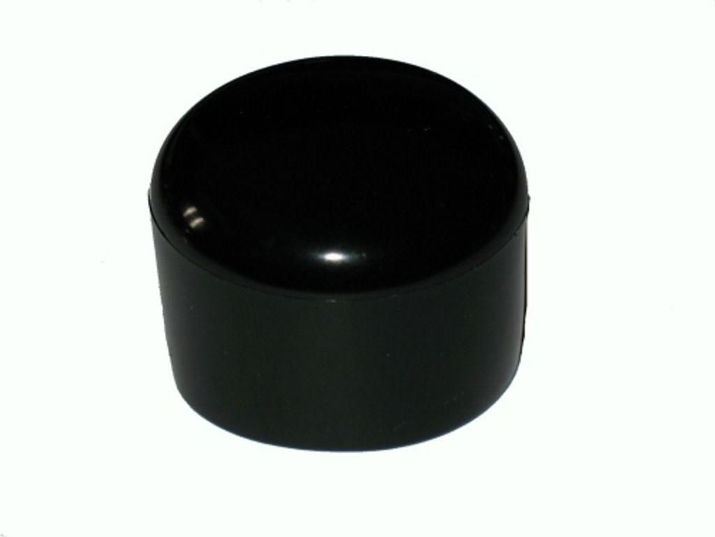 200 Stück Kappe für Rundrohr D=30 mm L=26 mm Schwarz PVC