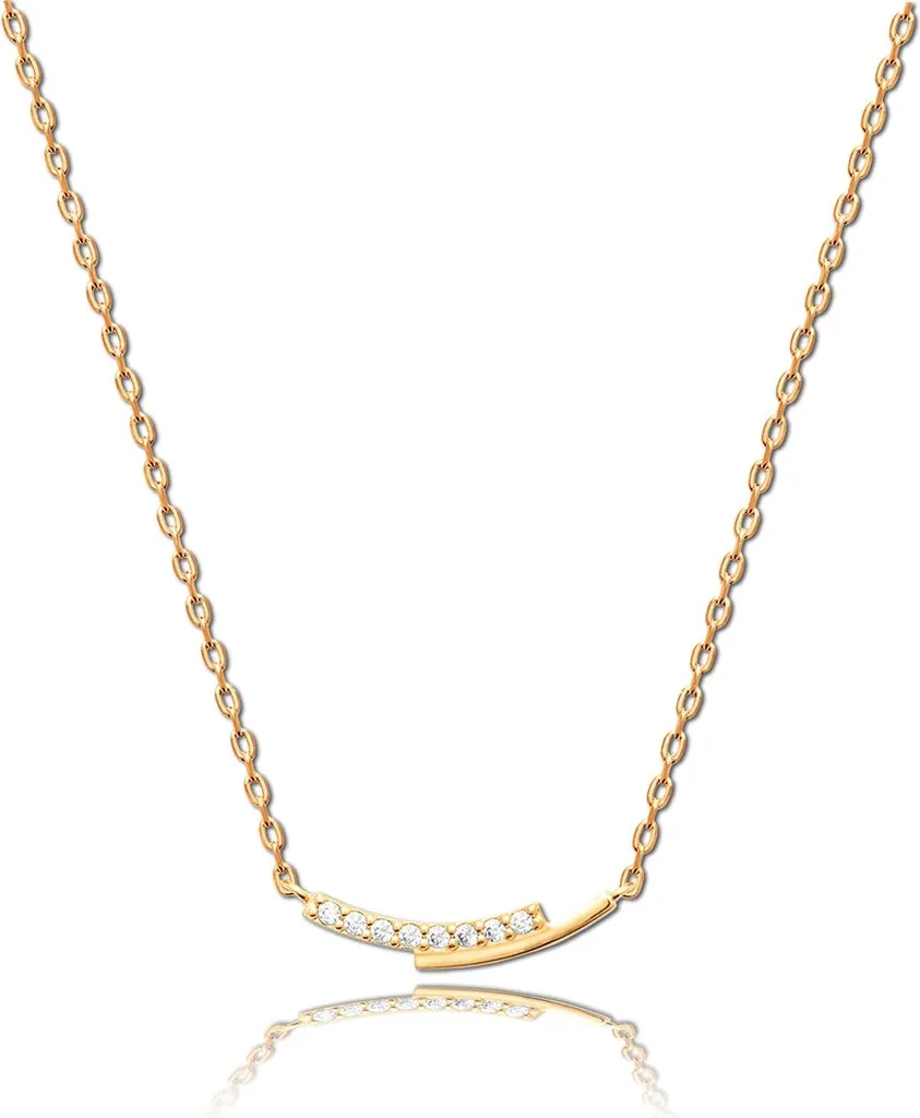 Collier Balia Or Jaune 45cm : Le Bijou Idéal pour Tenues de Soirée