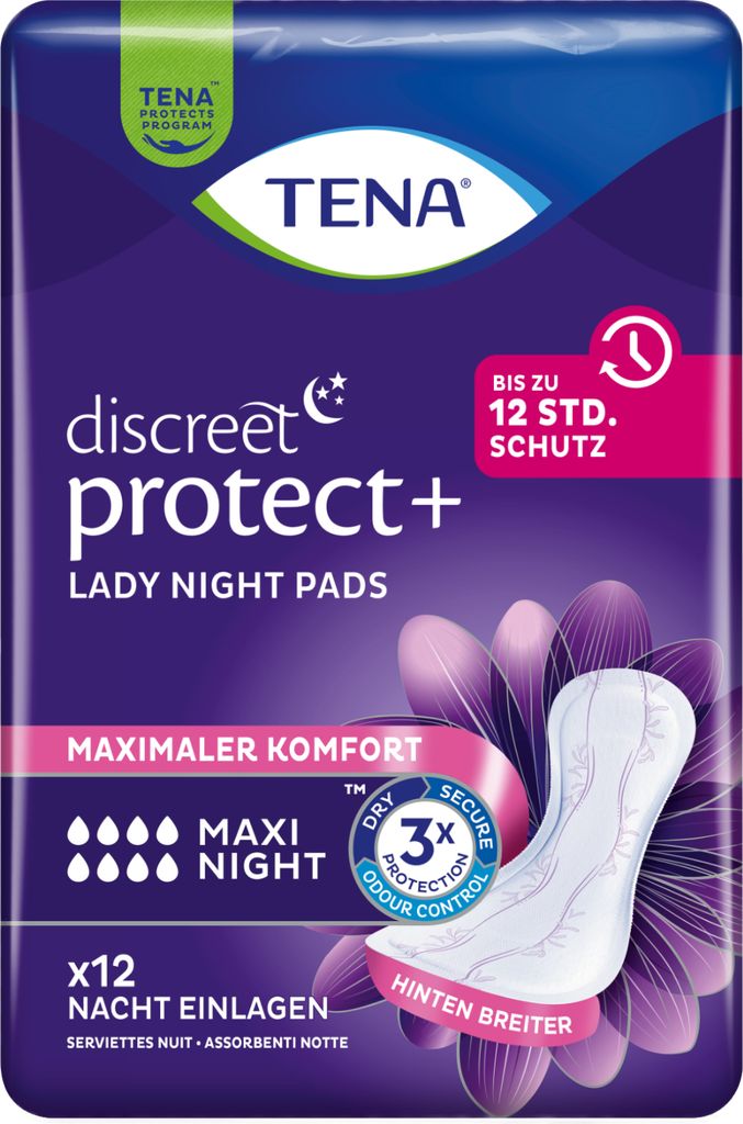 TENA LADY -  Discreet Maxi Night - 6x12Stk. Produktbild 
