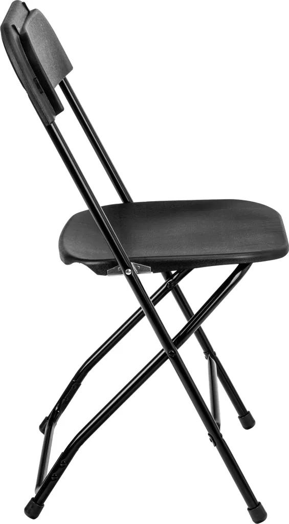 SIMPLO BLACK Chaise de Restauration Pliante Noire - Lot de 2 Pratique
