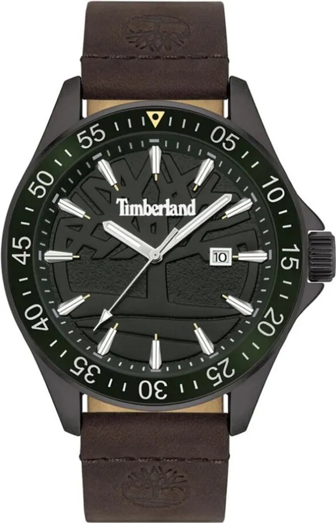 Montre Timberland Lehighton-Z TDWGB9001603M en cuir noir pour homme