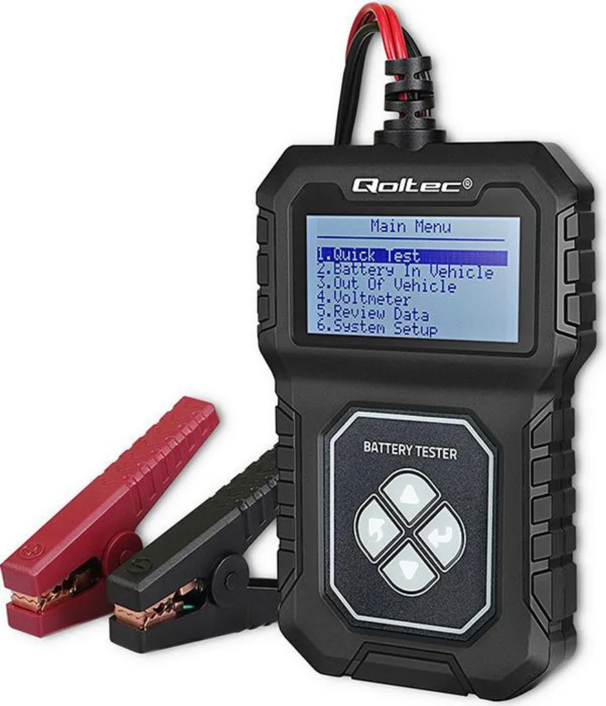 Testeur de Batterie Solaire et Camping-car 12V Qoltec AGM GEL 30-220Ah