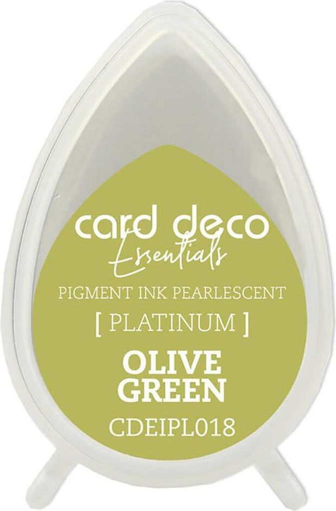 Card Deco Essentials Platinum Stempelkissen Perlmutt Olive