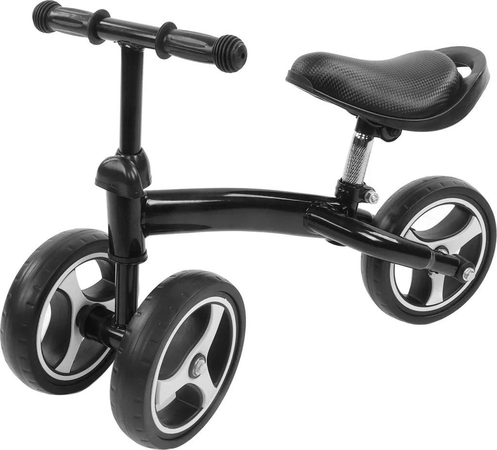 Draisienne Bébé Noir 3 Roues : Apprentissage Équilibre sans Peur 1-6 Ans