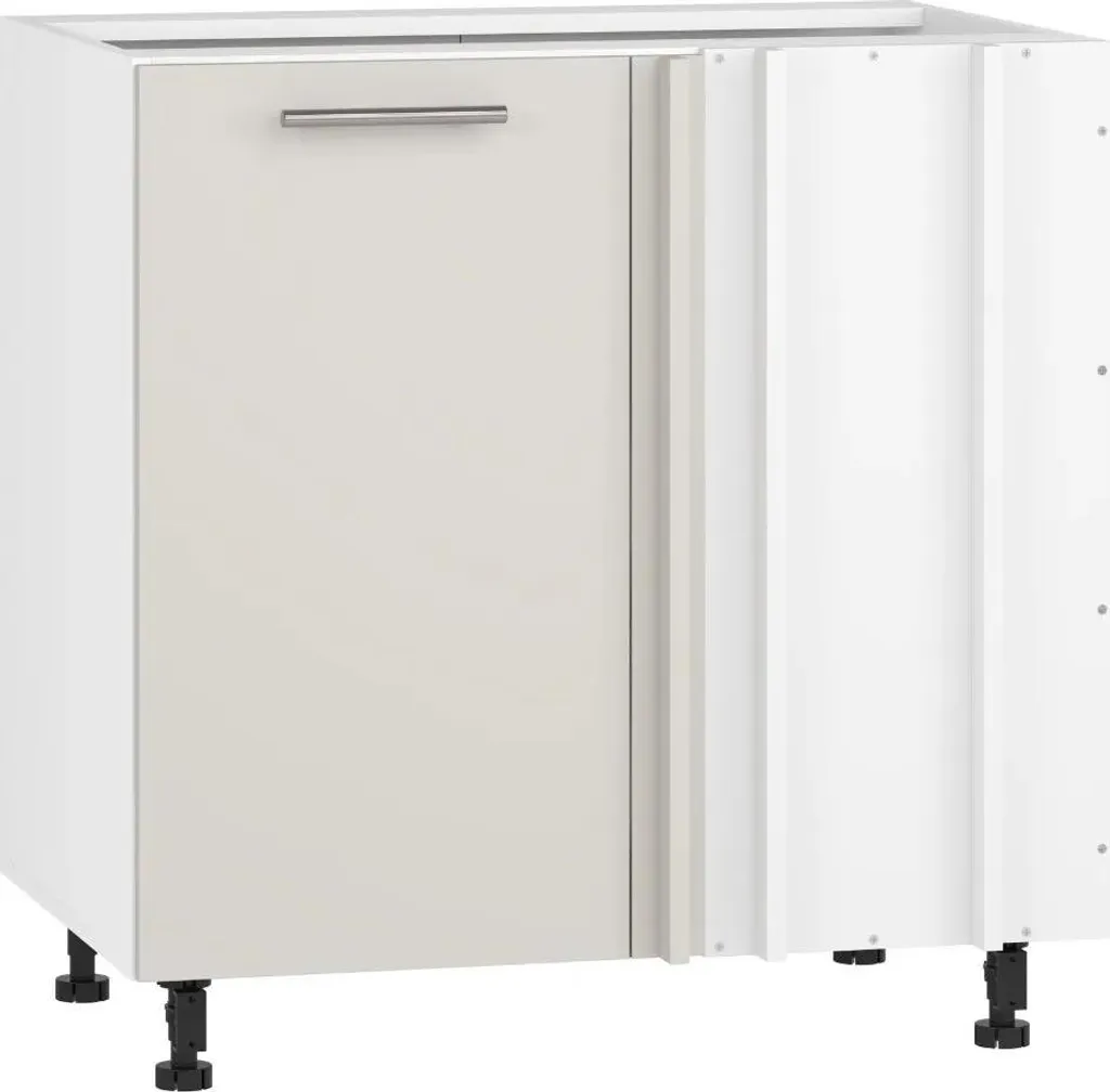 Meuble bas d'angle de cuisine VENTO 80 cm coloris cachemire élégant