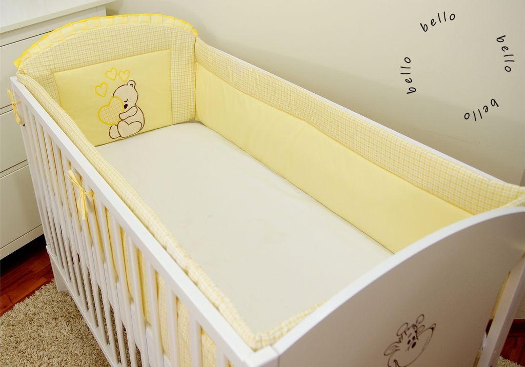 Nid d'ange et parois du lit d'enfant en 60x120 en 100% Image du produit 