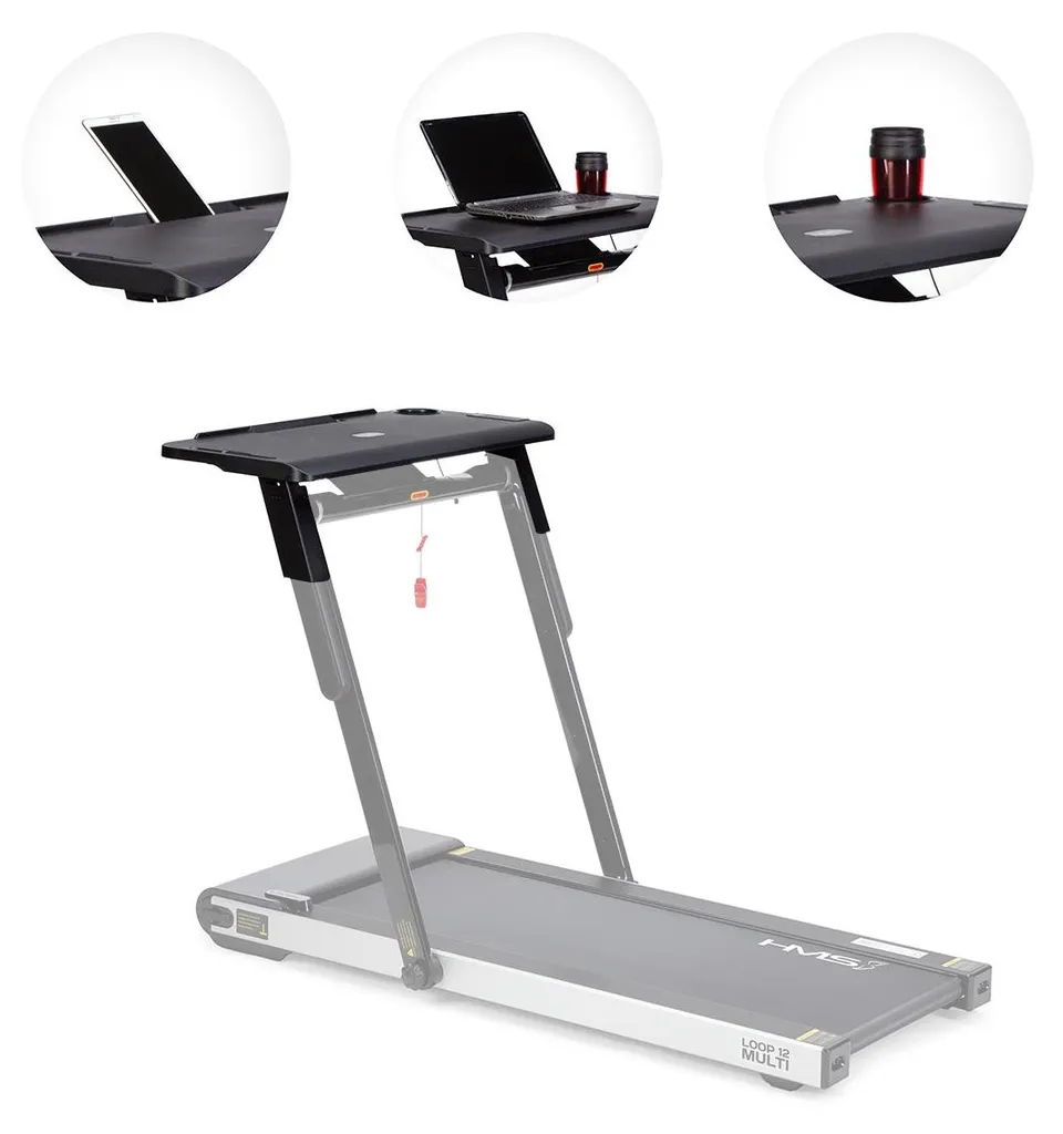 Bureau tapis roulant contre le mal de dos réglable et pliable compact