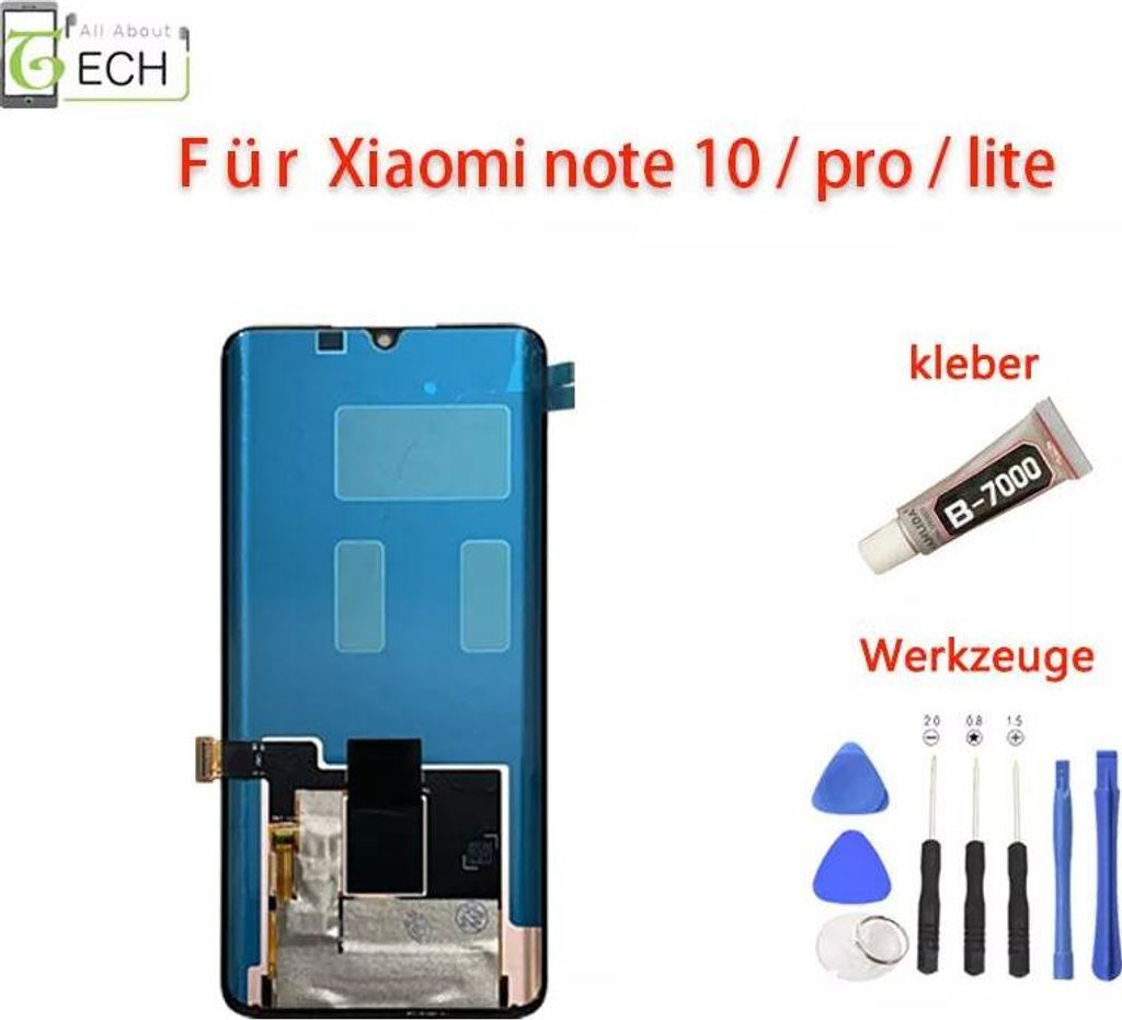 Für Xiaomi mi Note 10 Note 10 Pro Lite LCD Display (OLED) Touchscreen Ersatzteil