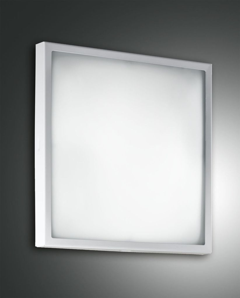 Fabas Luce LED Deckenleuchte Osaka 85x300mm 12W Warmweiß Weiß, Italy