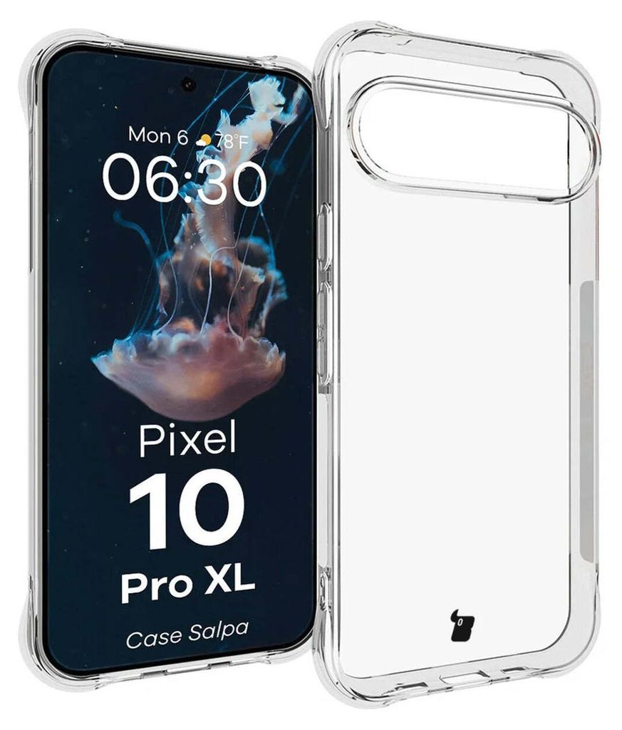 Flexible Handyhülle für Pixel 10 Pro XL, Bizon Case Salpa, Transparent