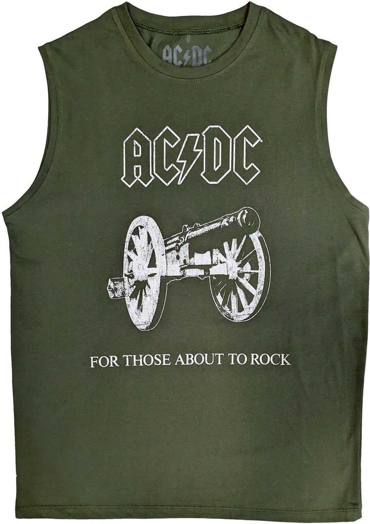 AC/DC - "About To Rock" Ärmelloses Oberteil für Herren/Damen Uni RO5736 (L) (Grün)
