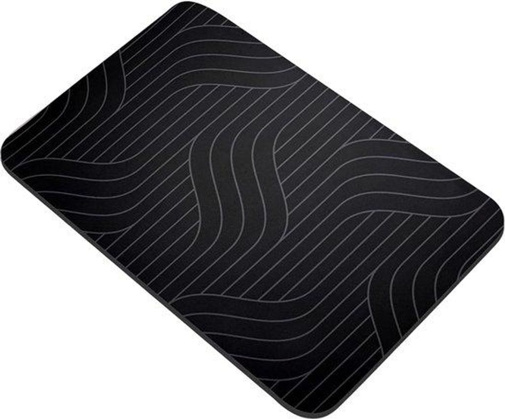 Diatomiet Badmat 40x60 cm Schwarz