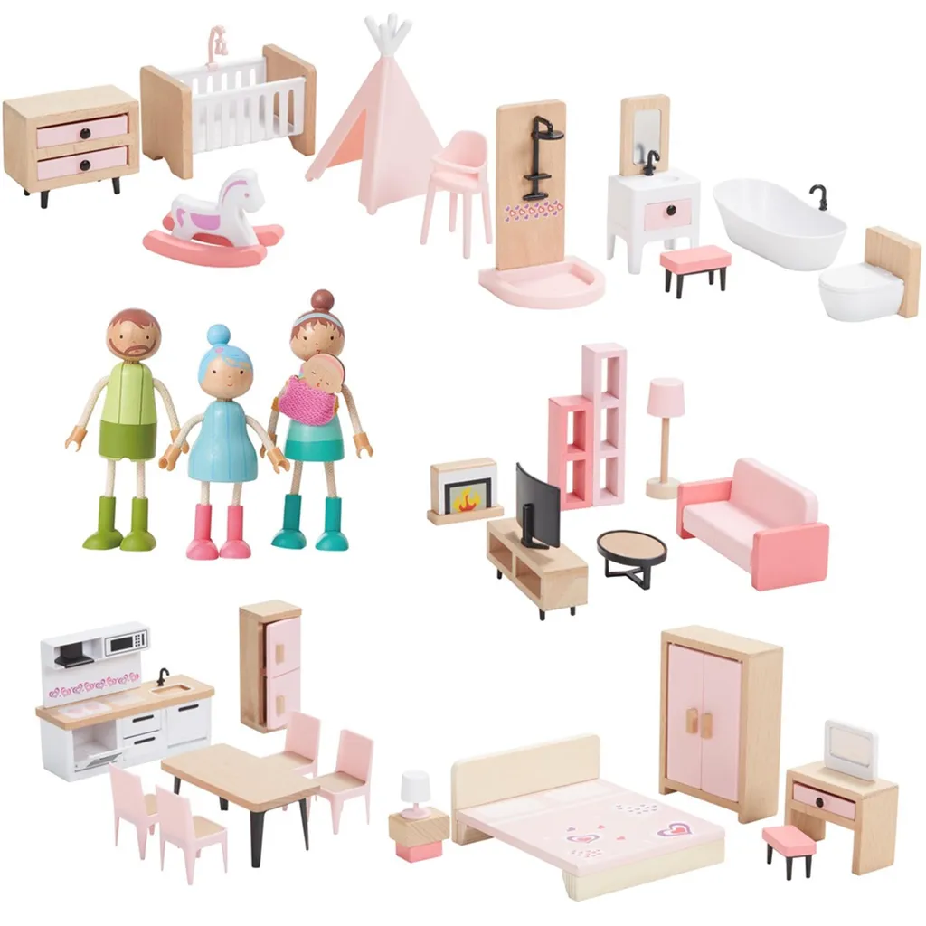Kit mobilier 5 en 1 modulable : finis les accessoires de jeu fragiles