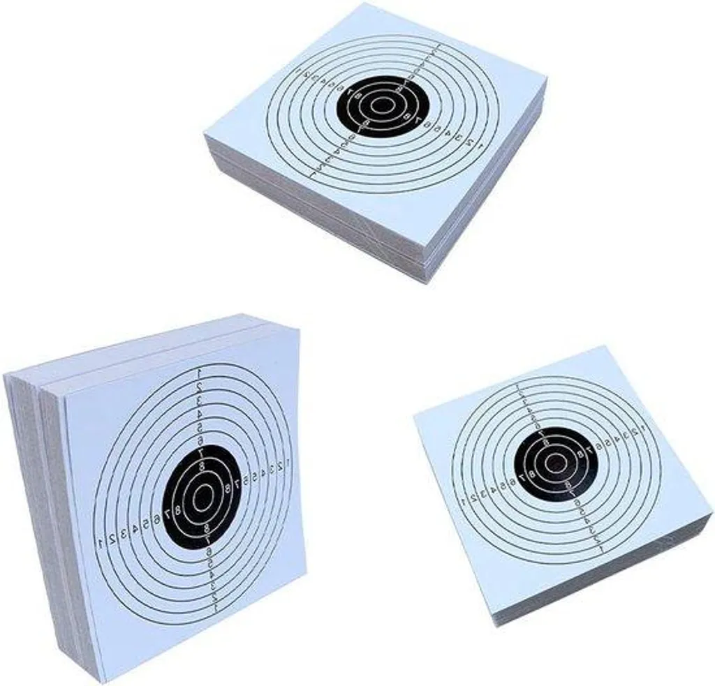 Cibles de tir de 14 cm anti-déchirure pour impacts nets - x100