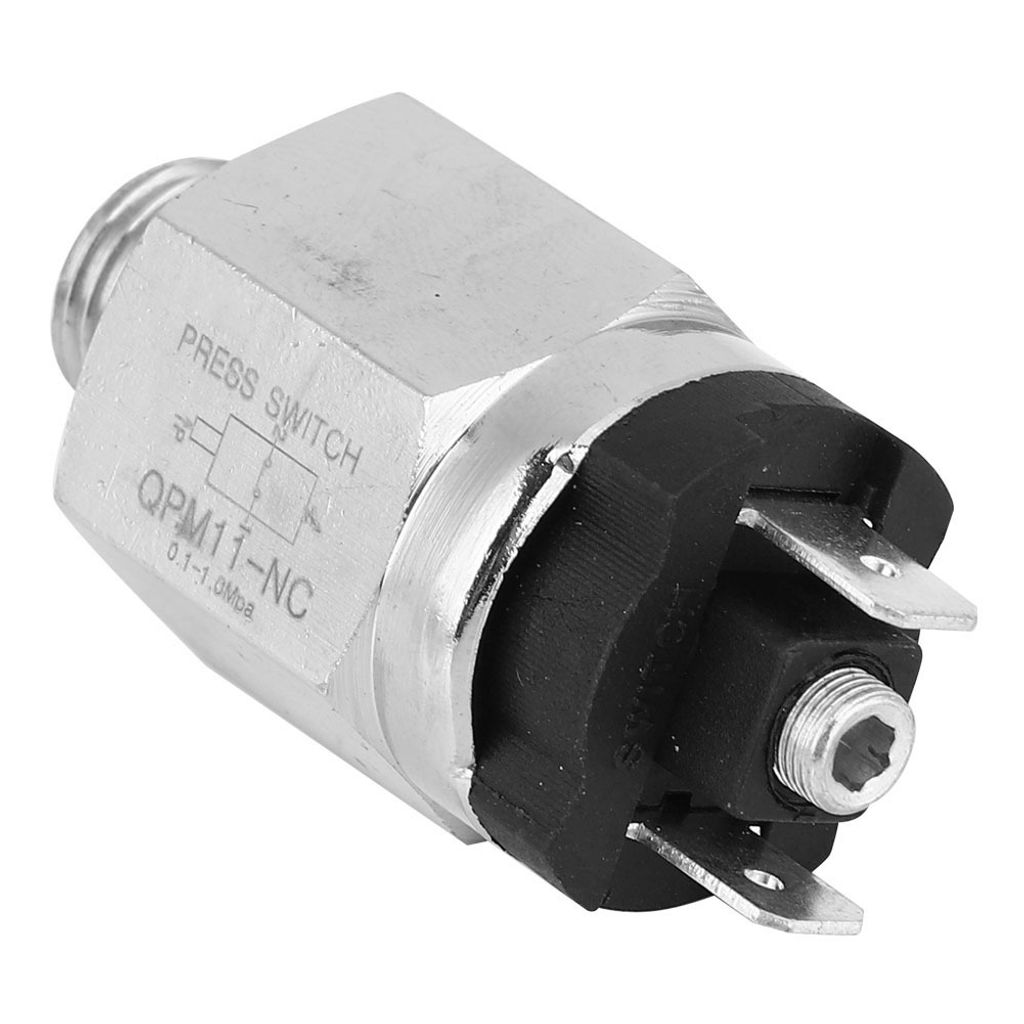 Einstellbarer Luftdruckschalter Normalerweise geschlossen QPM11-NC Schalter G1/4in AC220V 48VAC/DC