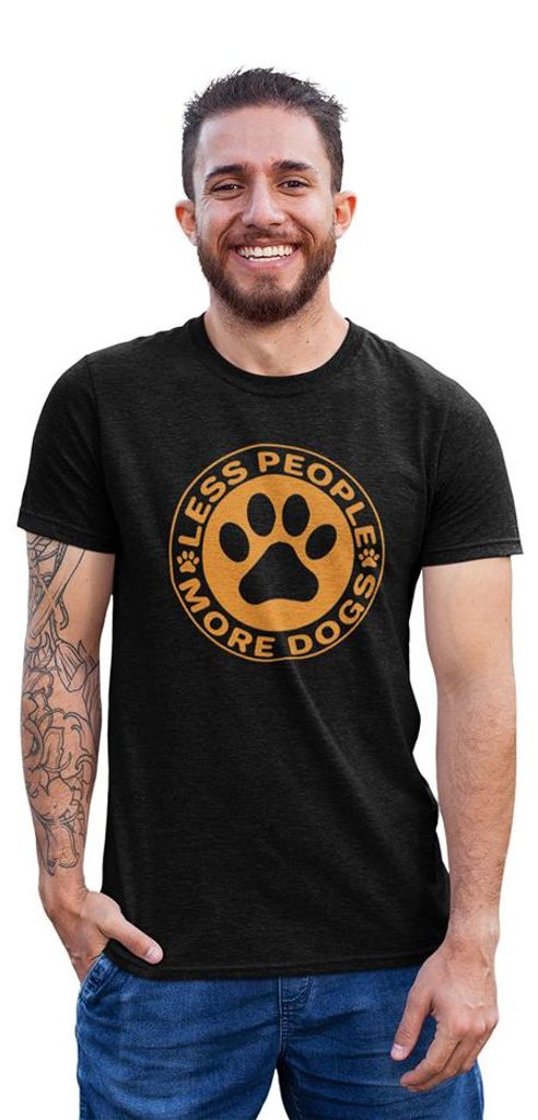 D&B Uni Polo ST00087 More Dogs Schwarz-Größe S