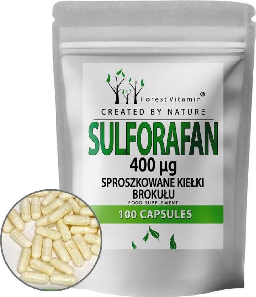 Sulforaphan - 100 Brokkoli Kapseln - Brokkolisprossen Extrakt - Forest Vitamin