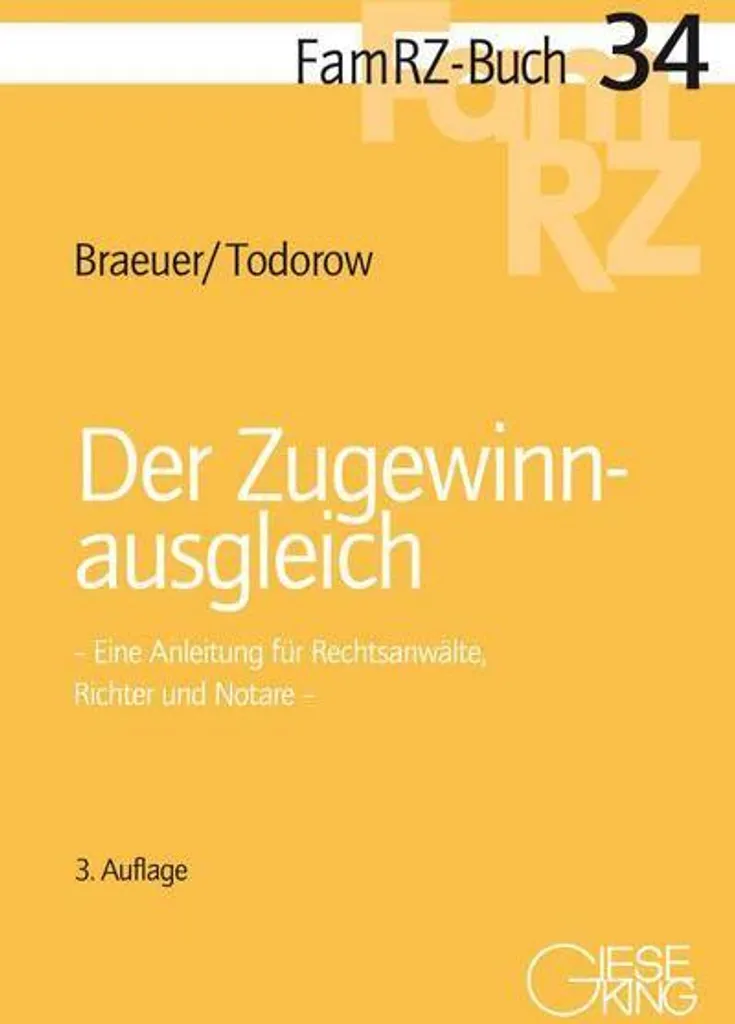 Der Zugewinnausgleich : Manuel pratique avec exemples de calcul précis