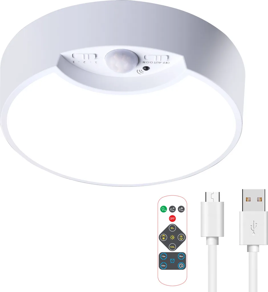 Dites adieu au noir avec la lampe LED automatique rechargeable pour vestiaire