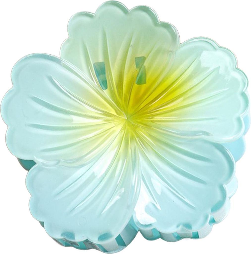 Blumenförmige Haarspange mit Farbverlauf für den Hinterkopf, Haarkralle, Haarstyling-Accessoire, Haardekoration am Meer, Urlaub