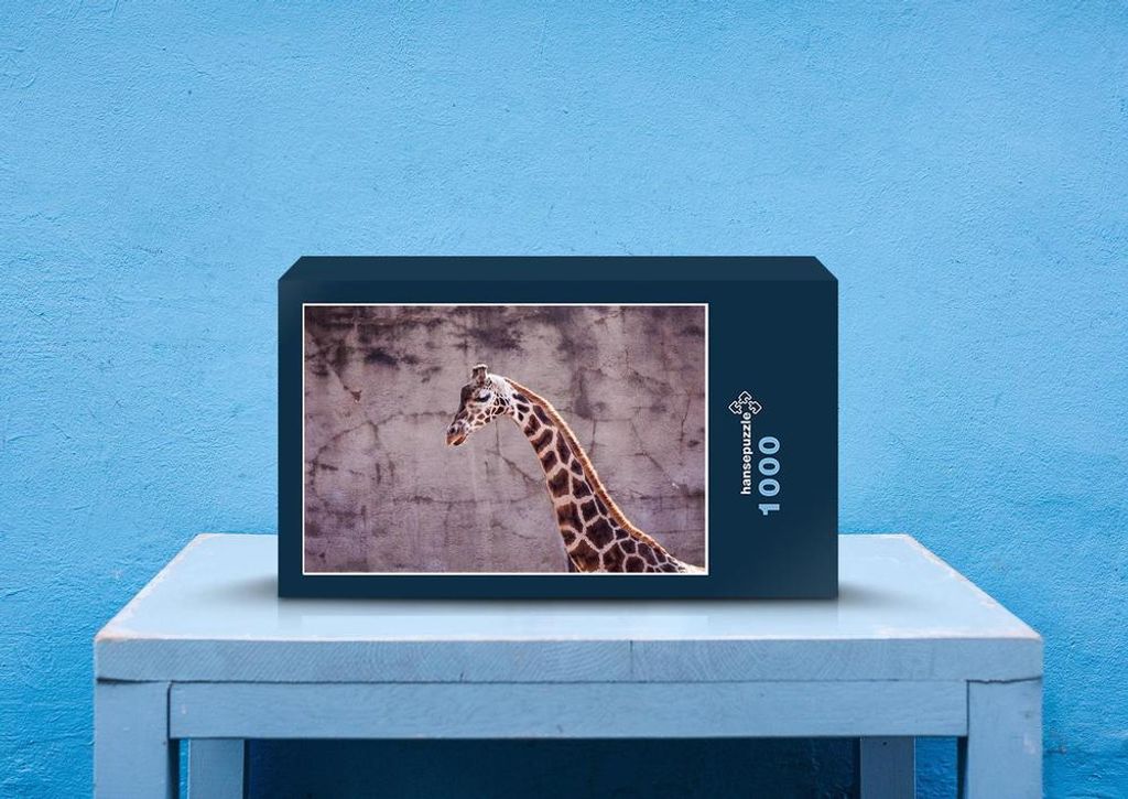 hansepuzzle 83330 - Giraffe Puzzle, 1000 Teile, Tierwelt, 60,0 x 46,0cm mit hochwertiger Aufbewahrung, Kartonbox und wiederverschließbarem Beutel