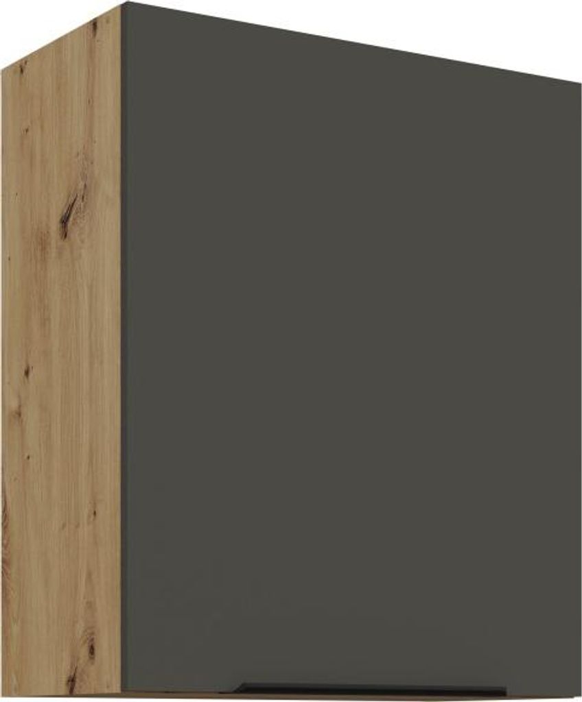 Oberschrank LUNARA – Breite 60 cm, Graphit/Eiche (Artisan)