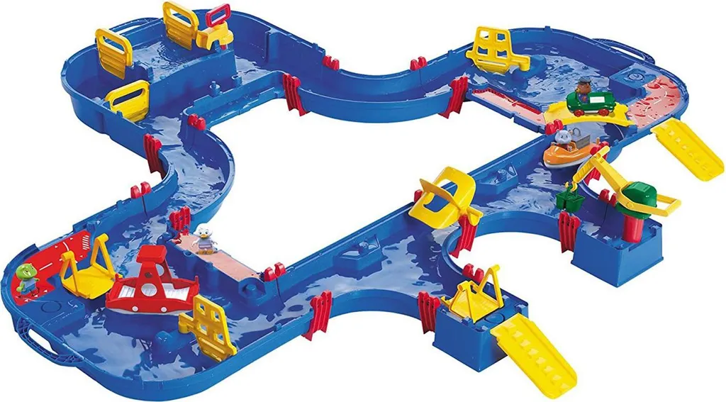 Circuit de Jeu d'Eau AquaPlay 1544 Aqualock Mega Set pour Jardin