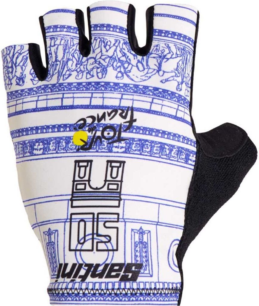Santini Tdf Arrivée Arc De Triomphe 2025 Kurze Handschuhe Lila M Mann Lila M