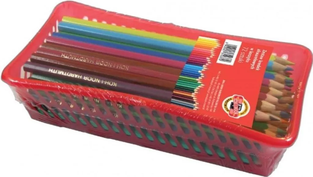 Crayons aquarelle en panier de 72 : Fini les mines cassées et le désordre