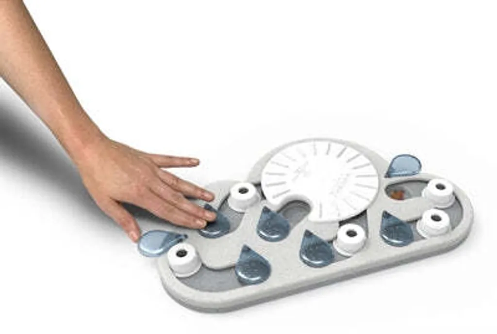 Jeu Interactif Rainy Day pour Chat - Plateau de Casse-Tête Niveau Expert