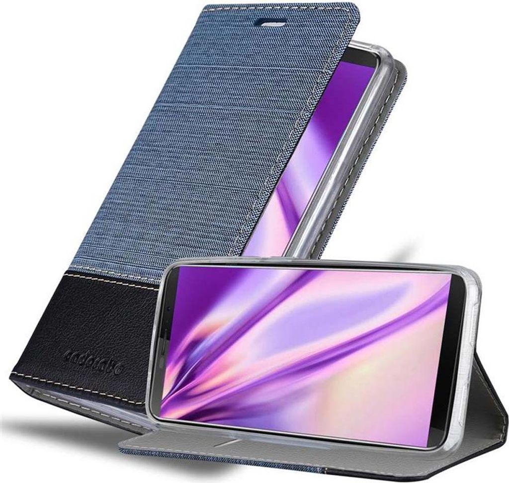 Cadorabo Hülle für Cubot J3 Schutzhülle in Blau Handy Hülle Etui Book Case Cover