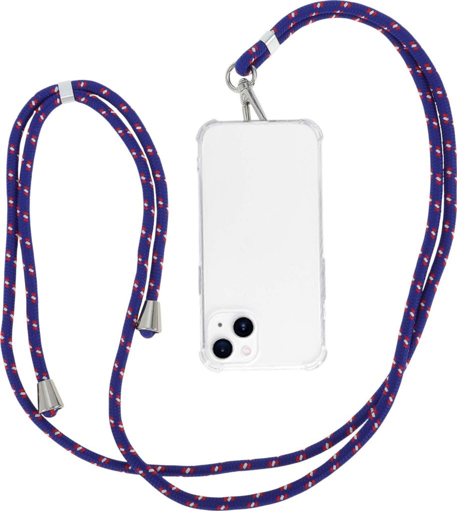 Telefon Lanyard, Geeignet Für Alle Smartphones Mit Universal Patch, Telefonband, Handy Kette Für Alle Standard Handyhüllen, Blau Weiß Rot