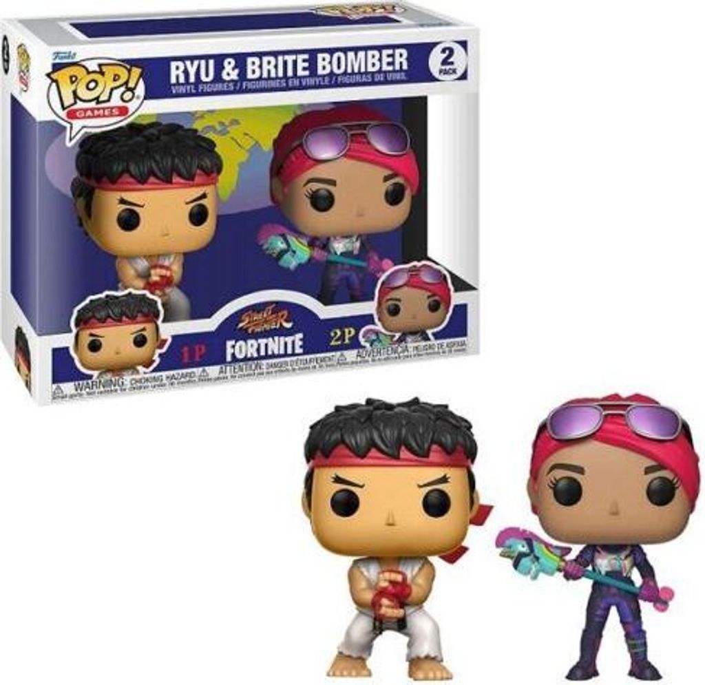 Figurka Street Fighter x Fortnite - Ryu & Brite Bomber Obrázek produktu 
