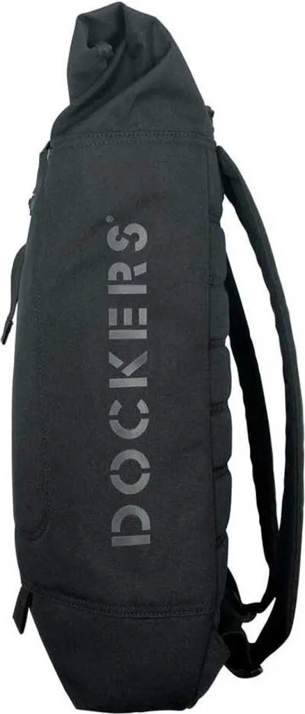 Sac à dos Dockers Roll Up Noir Durable - Fermeture Ajustable Taille Unique - 3