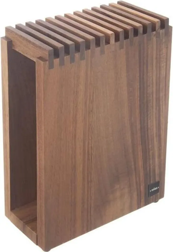 Porte-couteaux en bois de hêtre à compartiments multiples modulables