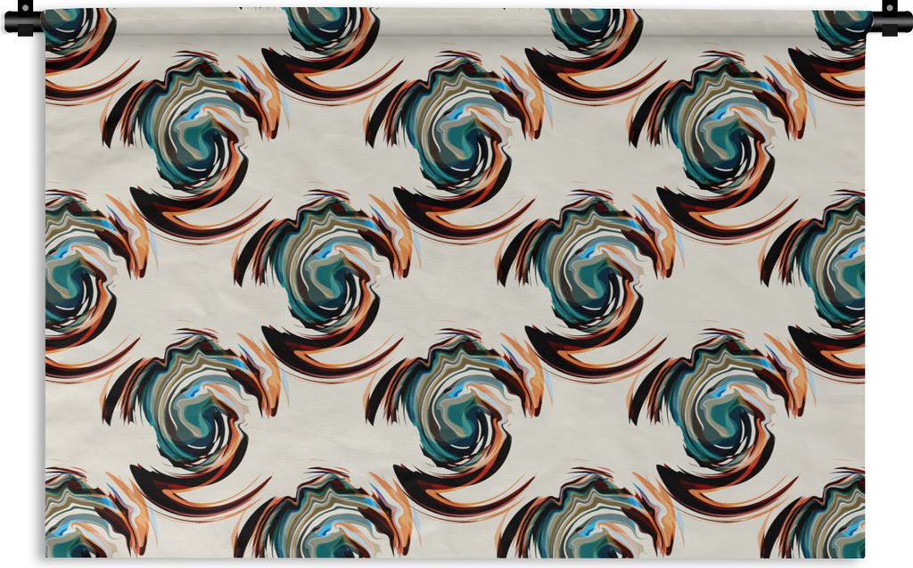 MuchoWow Wandteppich Wandbehang Muster - Abstrakt - Farbe 120x80 cm Tapisserie Dekoration Wandtuch - Wanddekorationen - Wandtücher