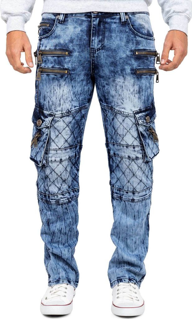 Kosmo Lupo Herren Jeans KM060 Blau W38/L34