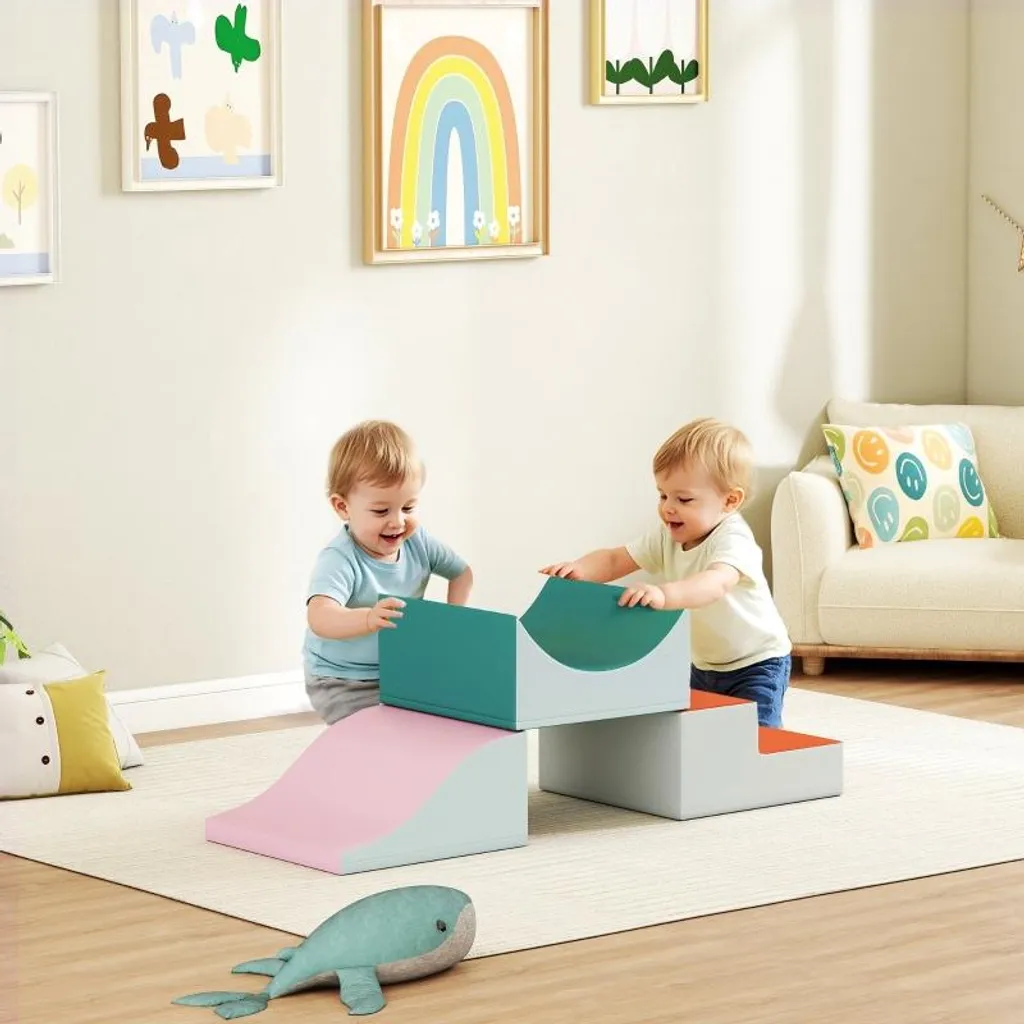 Fortuna Lai Ensemble d'escalade 3 pièces en mousse gris clair pour bébé