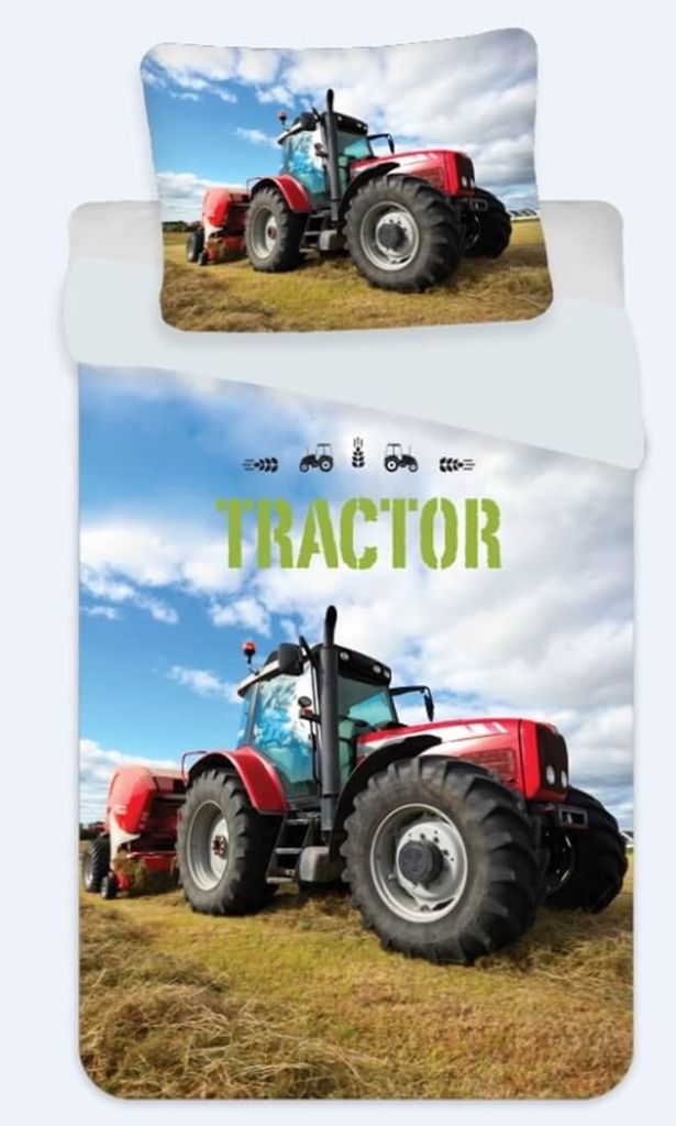 Roter Traktor - Bettwäsche-Set, 135x200 & 80x80, Trecker Produktbild 