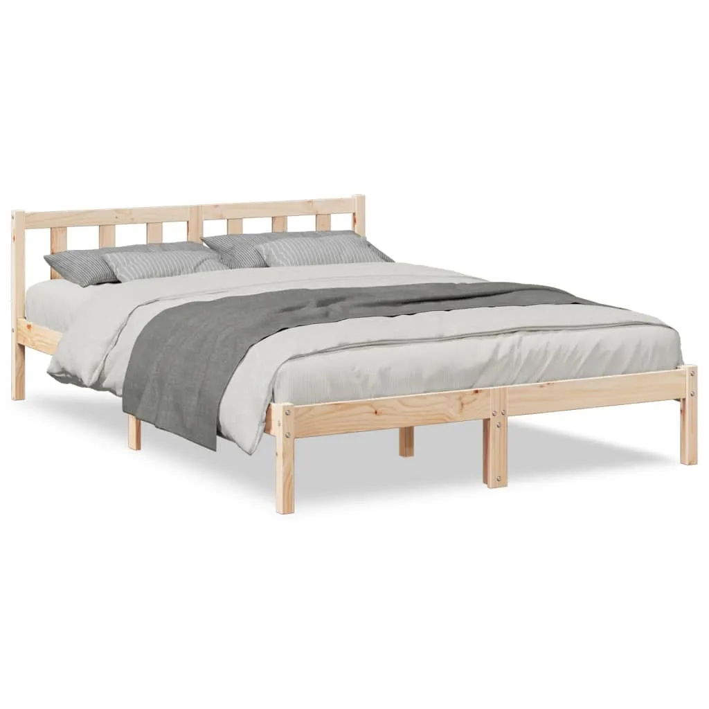 Offerta SYFAX Letto Extra Lungo 140x210 - Legno Massello Prezzo Shock - 1