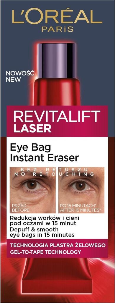 L'Oréal Revitalift Laser-Augencreme gegen Tränensäcke, 15 ml