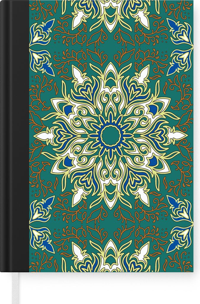 MuchoWow Notizbuch Tagebuch Haushaltsbuch Notebook A5 Mandala - Muster - Zen - Notizblock - Notizheft - Notebook - Schreibblock - Papier