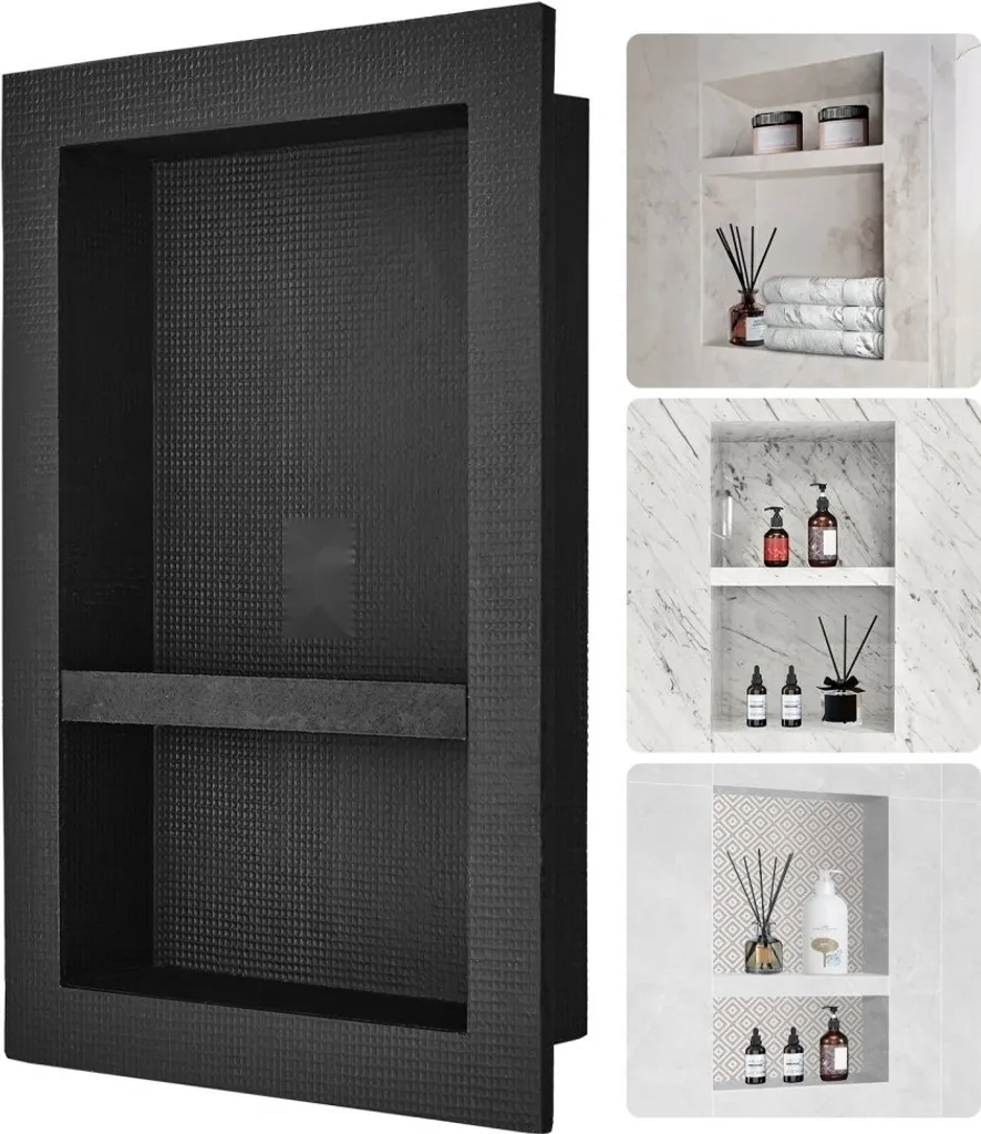 Niche murale anti-fuite pour douche : stoppez l'humidité durablement