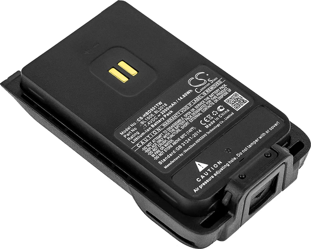 Batterie Hytera BD505 BD555 solution pour panne autonomie BL1506 BL2018