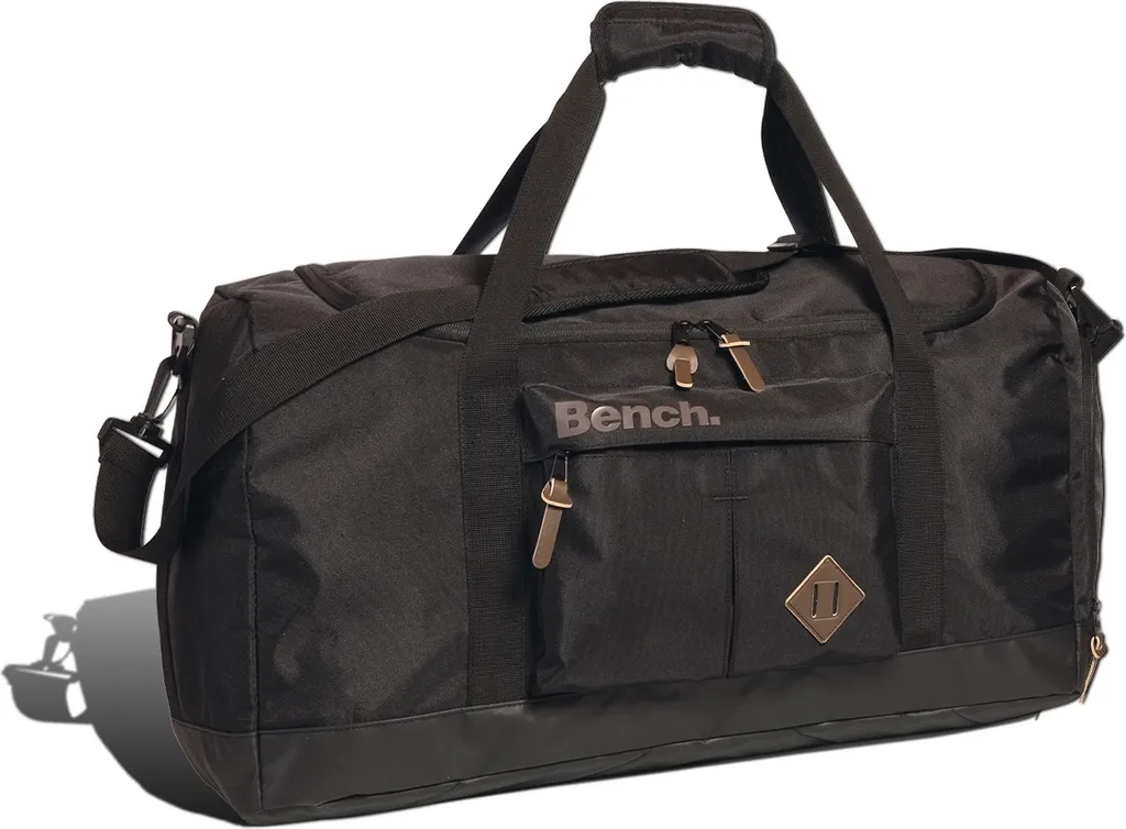 Bench Sac de Voyage Noir en Nylon et Polyester Inversé Modèle D2OTI361S