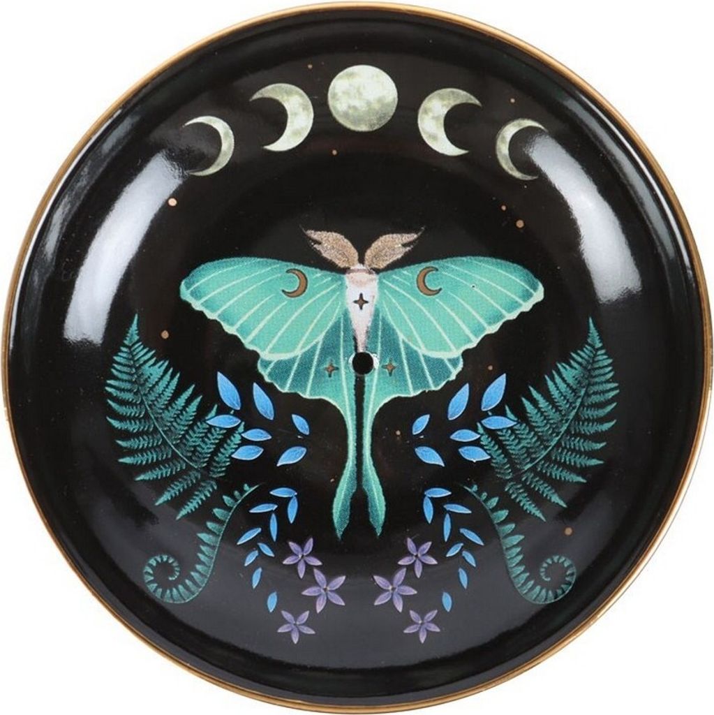 Something Different - Räucherstäbchen-Halter, Keramik, Lunamotte SD5824 (Einheitsgröße) (Schwarz/Grün)